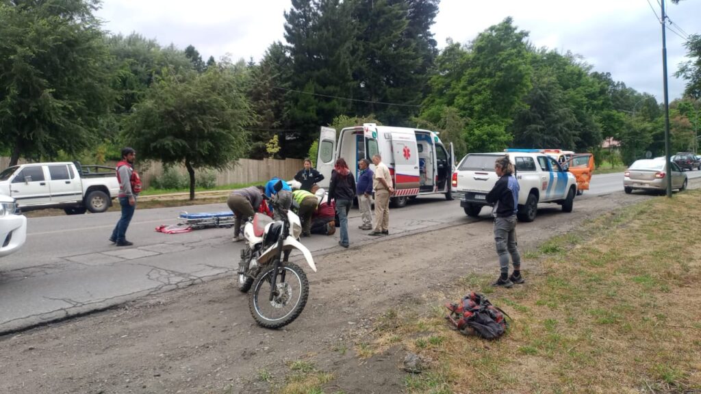 Operativo por accidente en la Cuesta de los Andes