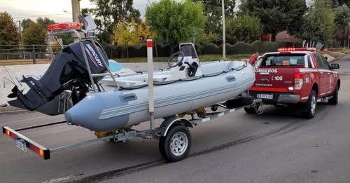 Intensa búsqueda de bañista desaparecido en el río Neuquén