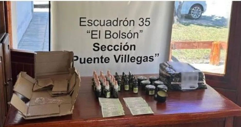 Gendarmería incautó aceite y crema de marihuana en un ómnibus en Río Negro