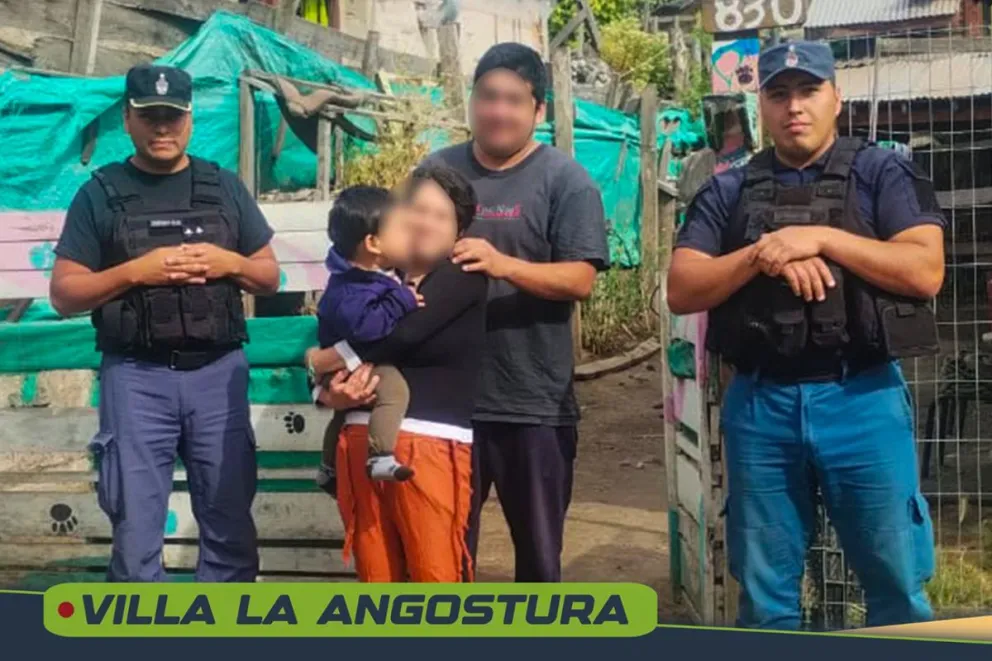 Policías salvaron la vida de un bebé en Villa La Angostura