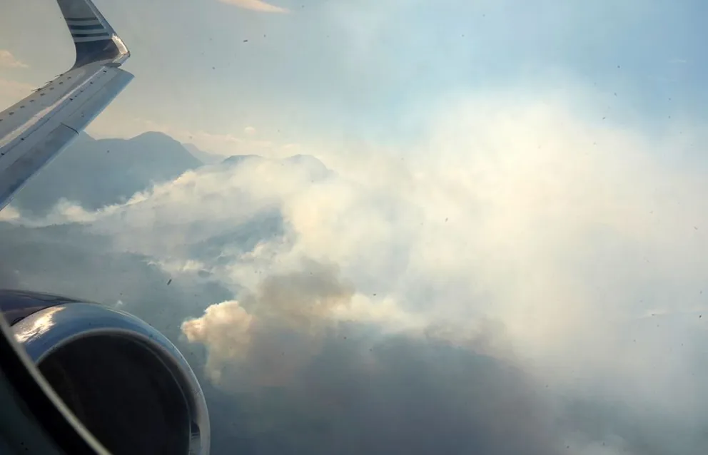 Primera jornada de trabajo del Boeing 737 en Junín de los Andes