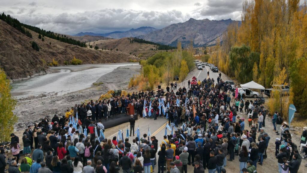 Se inauguró el asfalto de la Ruta Provincial 39 entre Huinganco y Andacollo