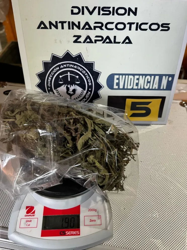 Se secuestraron más de dos kilos de marihuana durante un operativo en Neuquén