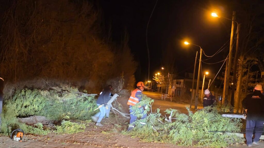 Fuertes vientos causan daños en Chos Malal