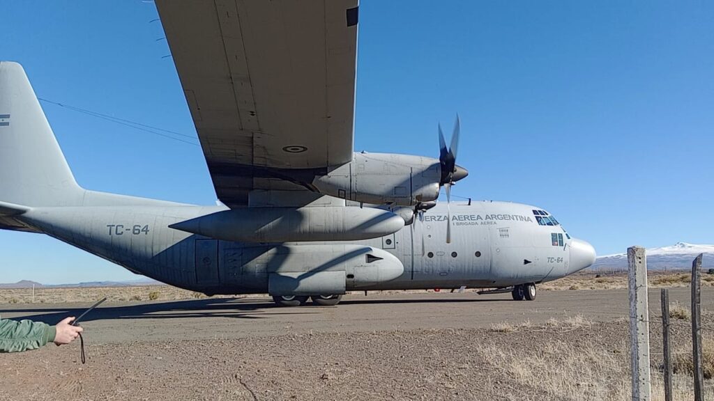 El Hércules aterrizará en Loncopué y podrá visitarse