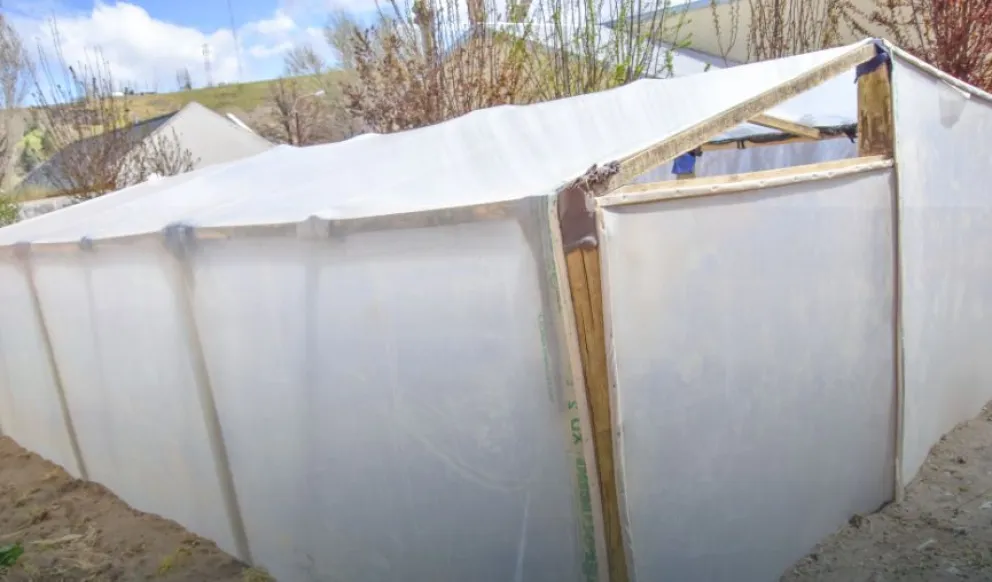 Loncopué: construyen un invernadero para adultos mayores