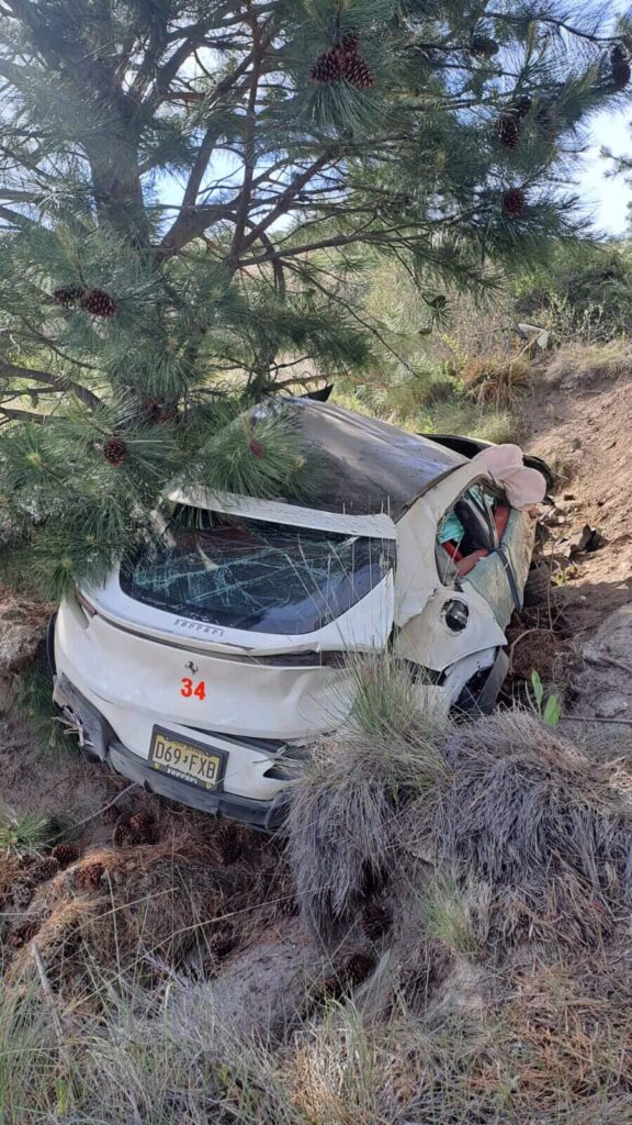 El Ferrari Cavalcade quedó suspendido
