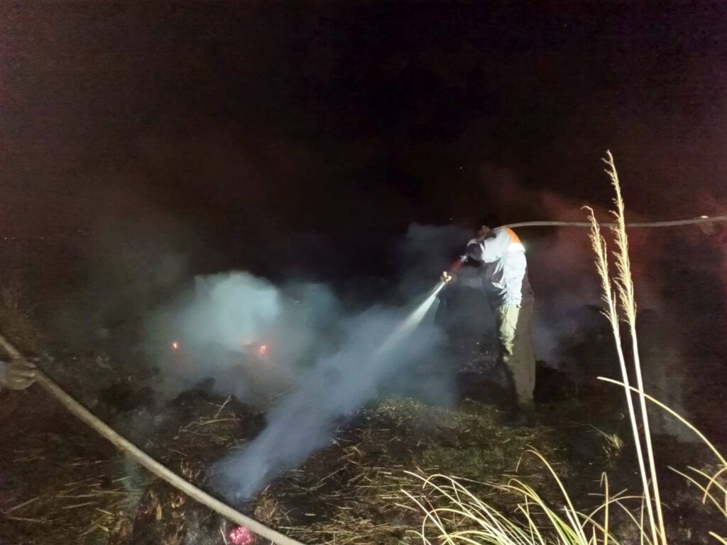 Contuvieron un incendio en predio militar de Zapala