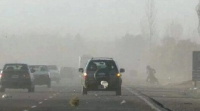 Alerta amarilla por ráfagas de hasta 90 km/h