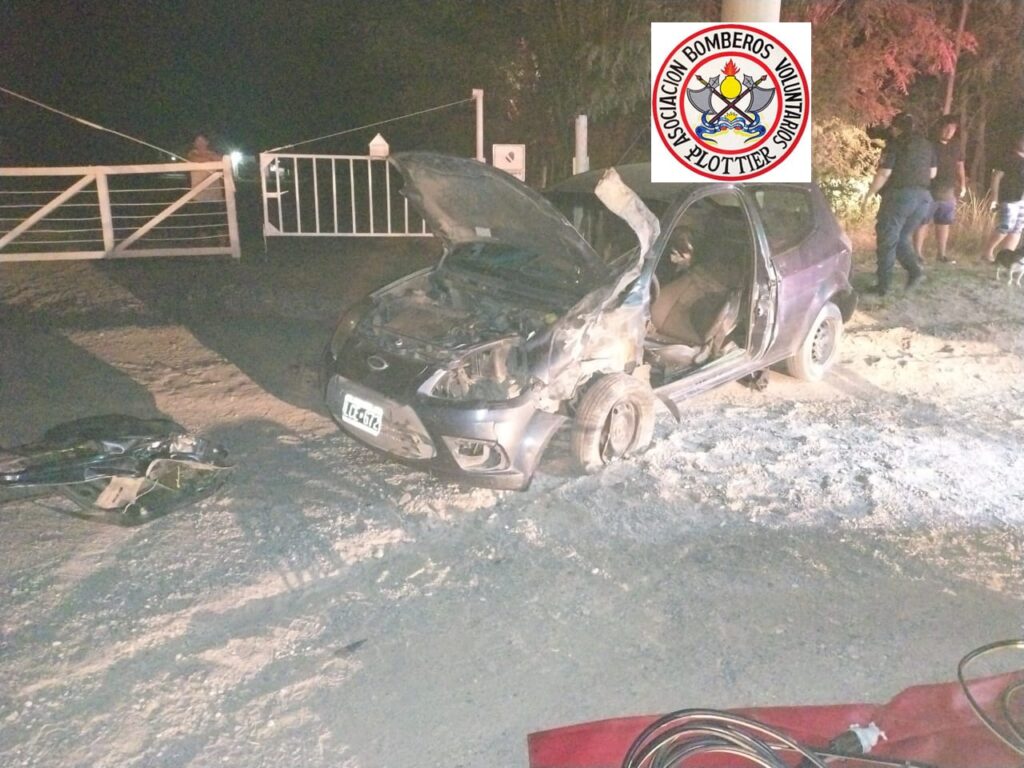 Choque en Plottier: tres heridos y rescate