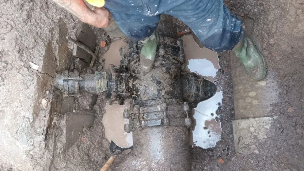 Afectación en el servicio de agua en Centenario