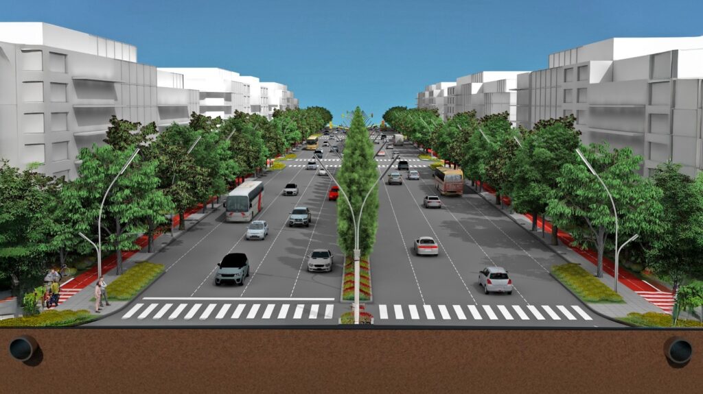 Se inició la transformación de la Avenida Mosconi