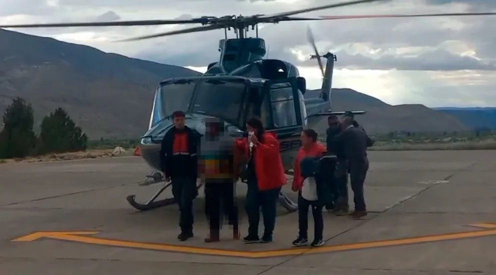 Evacuaron a un criancero accidentado en la zona del volcán Tromen