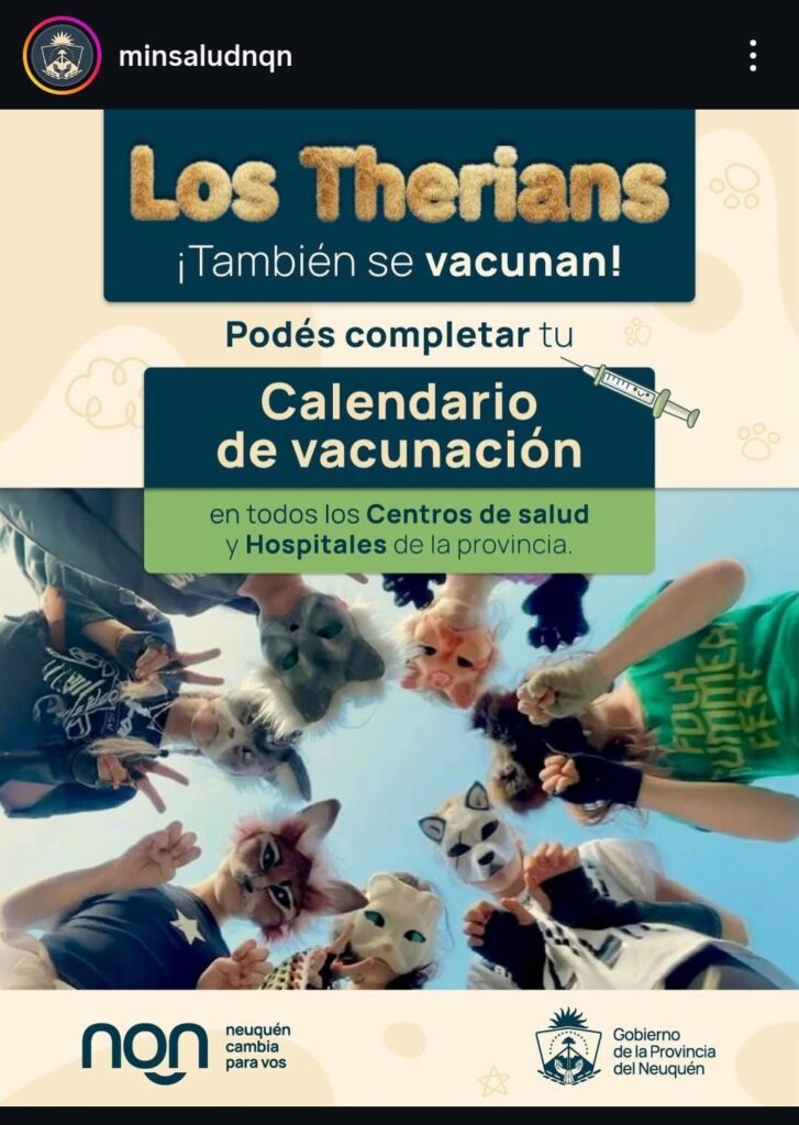 “Los therians también se vacunan”: la campaña neuquina que dividió opiniones