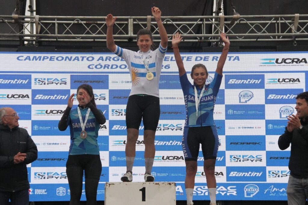 Abril Garzón se consagró campeona argentina de ciclismo
