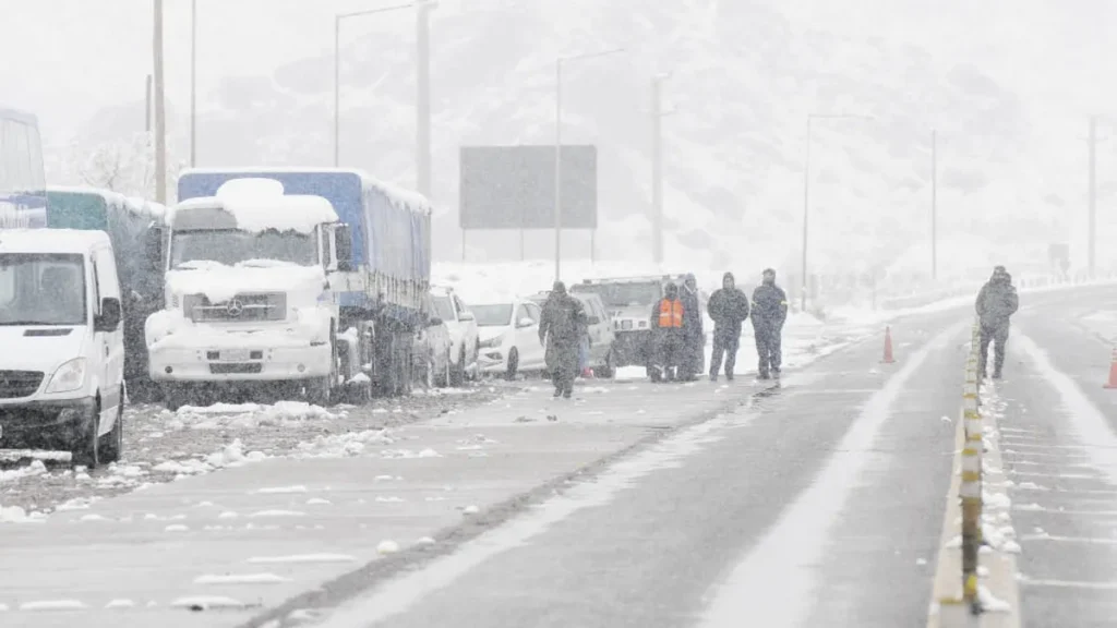 Cordillera con mal tiempo: precaución en pasos fronterizos