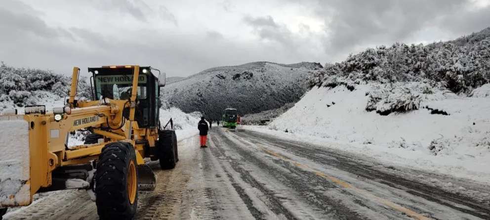 El frío extremo congela las rutas de la provincia