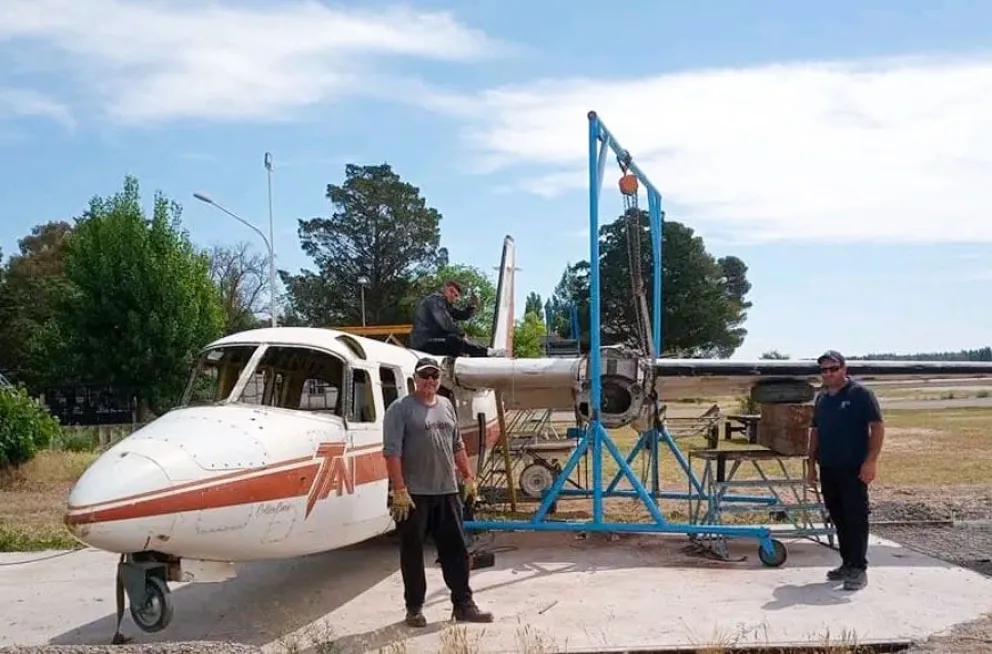 Un histórico avión de TAN ahora será monumento
