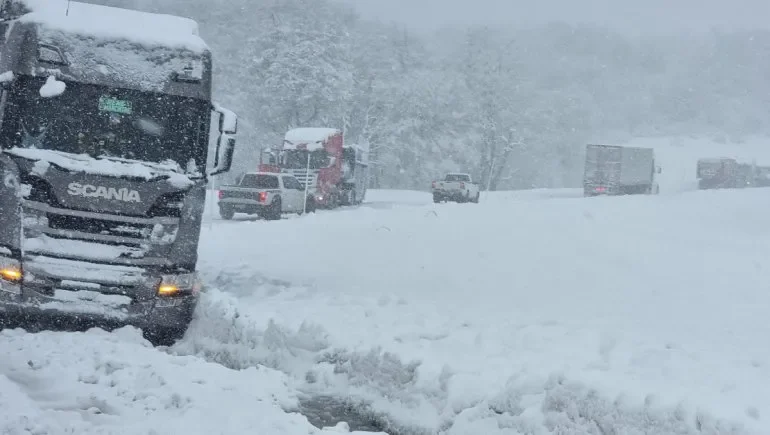 El frío y la nieve frenaron el tránsito de más de 1.200 camiones