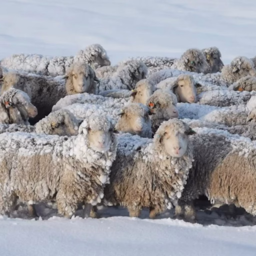 Productores ganaderos reciben forraje tras el temporal de nieve