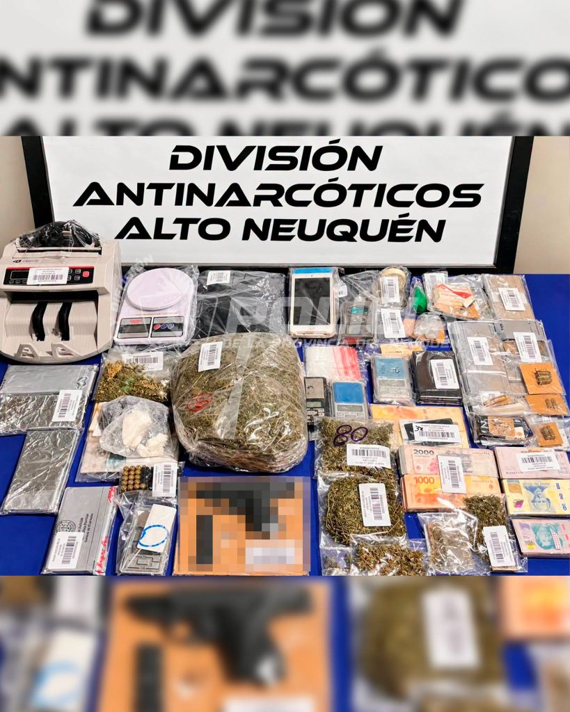 Cuatro allanamientos permitieron secuestrar drogas, armas y dinero