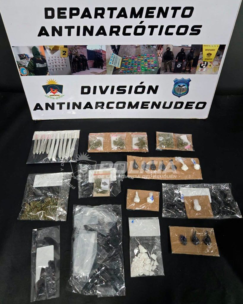 Once allanamientos por microtráfico en Neuquén capital y San Patricio del Chañar